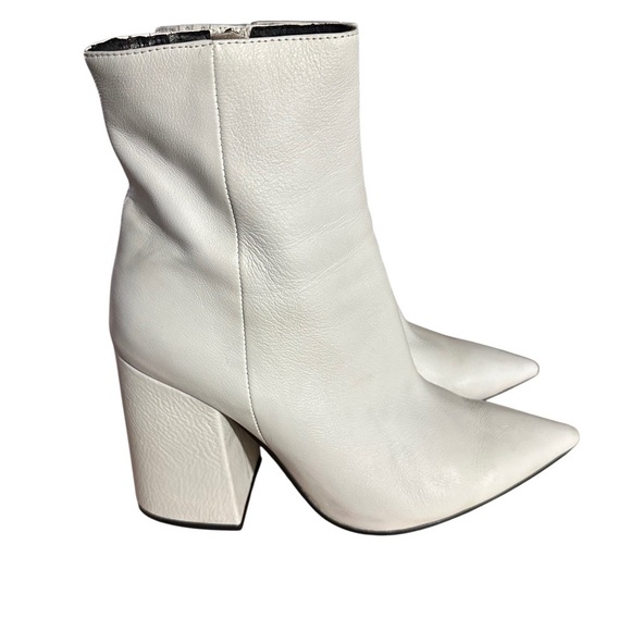 ALIAS MAE HEELED WHITE LEATHER BOOTS - Picture 4 of 10